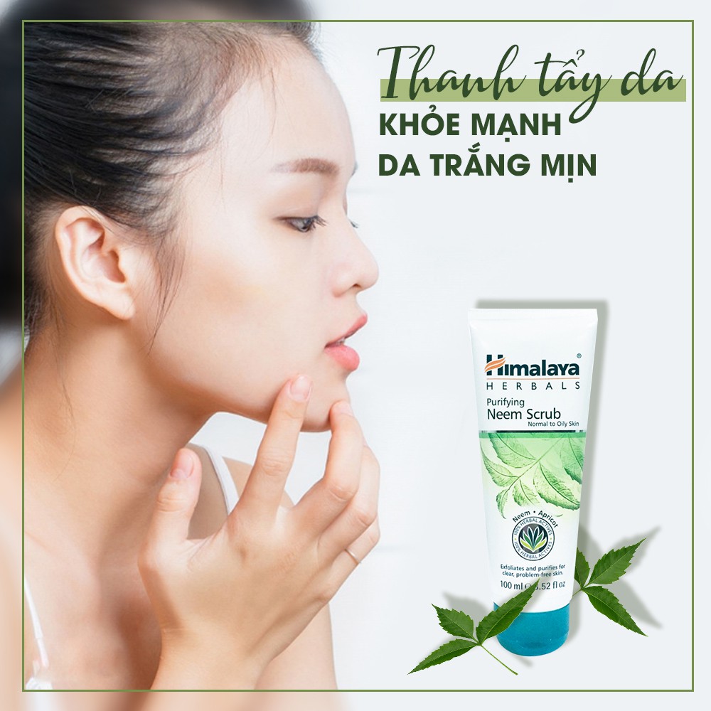 Tẩy tế bào chết sáng mịn, sạch da HIMALAYA NEEM FACE PACK 100ml - Ấn Độ Chính Hãng