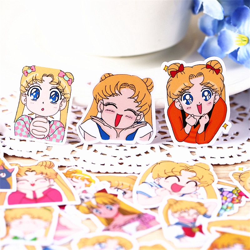 ❀ Sailor Moon Q-2 Diary Stickers❀ 33Pcs/set Anime Beauty Album Scrapbooks Mixed DIY Decor Stickers