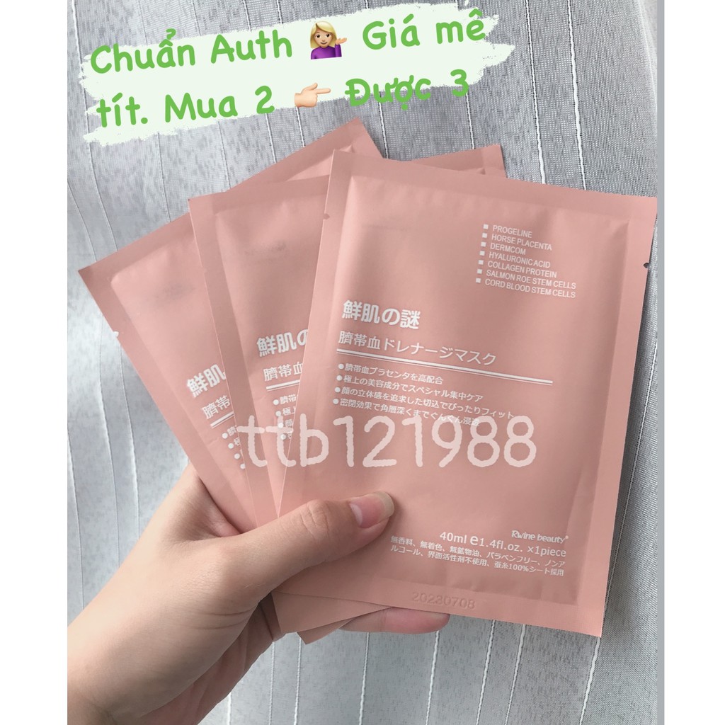 Mặt Nạ Cuống Rốn Rwine Beauty 40ml Nhật- date 2023- Mua 2 tặng 1 | BigBuy360 - bigbuy360.vn