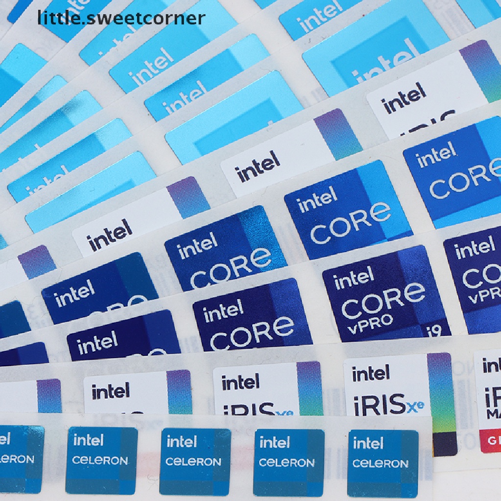 Bộ 5 miếng dán trang trí CPU thế hệ 10 i3 i5 i7 i9 Hires