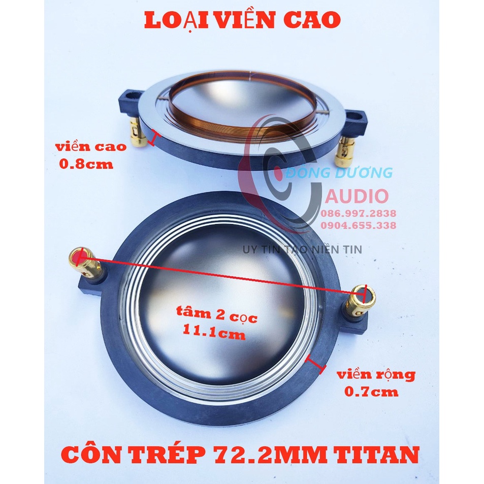 CÔN TRÉP 750 VÒNG COIL 72.2MM - LOẠI VIỀN CAO - GIÁ 1 CÁI - COIL TREBLE 750