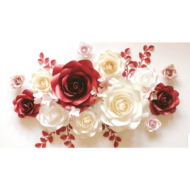 Combo GIẤY MỸ THUẬT tông Đỏ Trắng