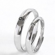 [Freesize] Nhẫn Đôi Nam/ Nữ Bạc 925 Cao Cấp ERASHOP 077939 - Biểu Tượng Giới Tính Độc Đáo, Đơn Giản Siêu Rẻ Đẹp