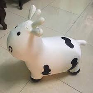 Thú nhún trẻ em cao cấp hình con bò