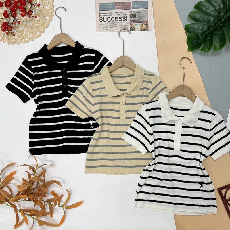 ÁO LEN SỌC POLO