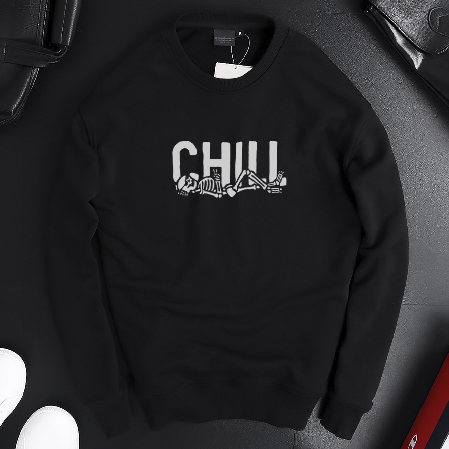 Áo thun nam tay dài, áo sweater nam nữ unisex BST áo thun đen thu đông giữ nhiệt BSTSW01