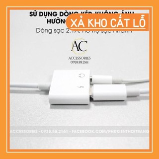 [THANH LÝ XẢ KHO] Cáp sạc Lighting + tai nghe 3.5mm