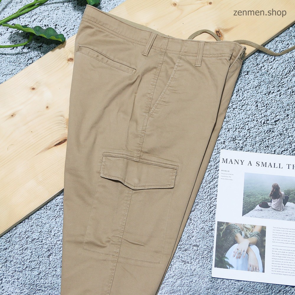 Quần Jogger Kaki Túi Hộp Uniqlo Xuất Dư Xịn Chính Hãng