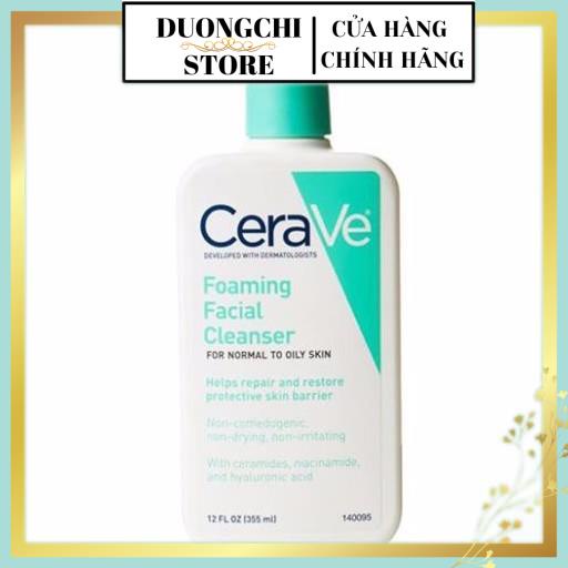 Sữa Rửa Mặt Cho Da Dầu và Da Khô CeraVe Foaming and Hydrating Facial Cleaner 355ml duongchi.store | BigBuy360 - bigbuy360.vn
