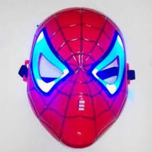 (GIẢM CỰC MẠNH) Trò chơi mặt nạ người nhện sử dụng pin có đèn và nhạc siêu chắc chắn có lỗ thở bé chơi vui hơn (KÈM PIN)