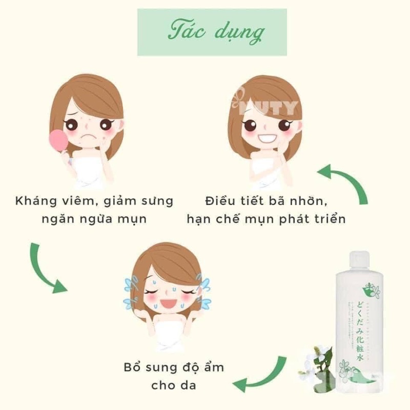 Nước Hoa Hồng Diếp Cá Dokudami Natural Skin Lotion 500ml Nhật Bản