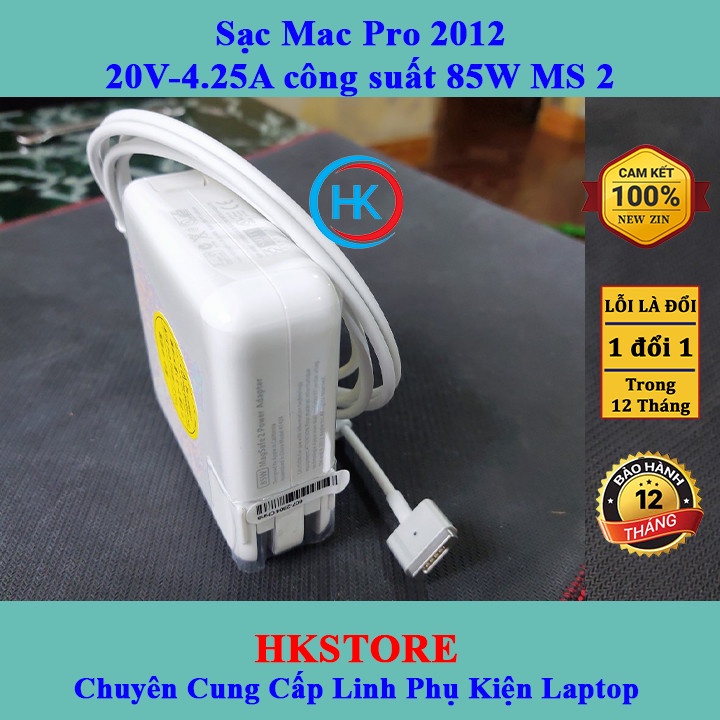 Sạc Macb00k Air Pro 85W Magsafe2 20V-4.25A Macb00k A1395 A1398 A1435 A1436 A1465 A1466 A1424 A1425