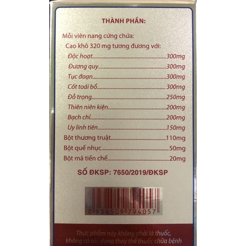 Thấp Diệu Nang Tâm Bình - Lọ 60 viên