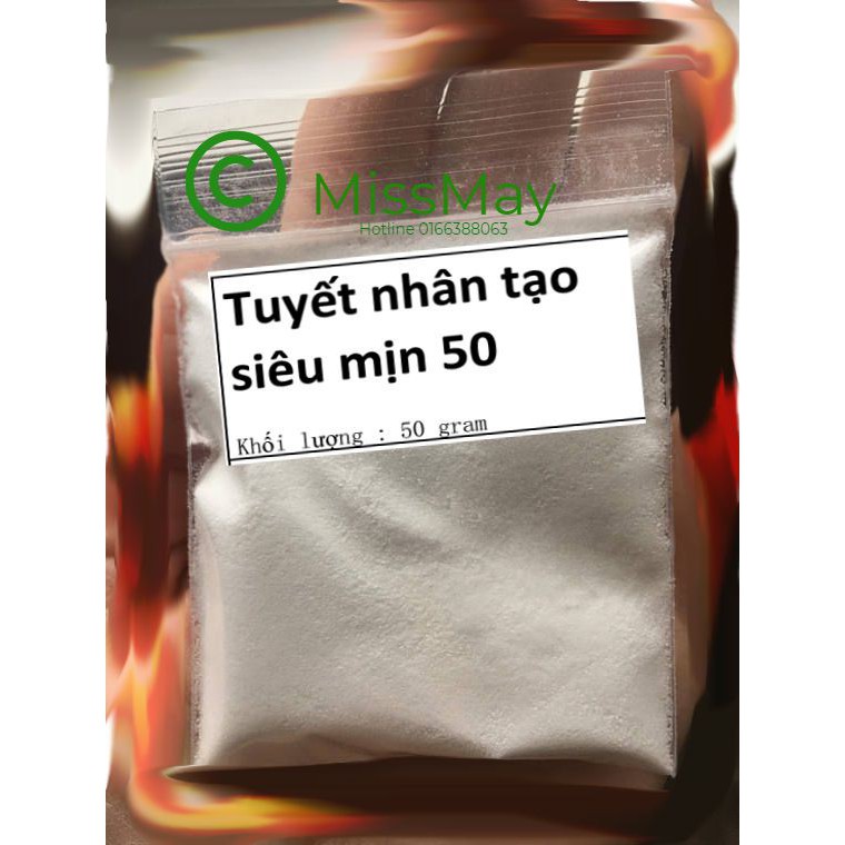 Tuyết nhân tạo siêu mịn 50 gram ( cloud slime )