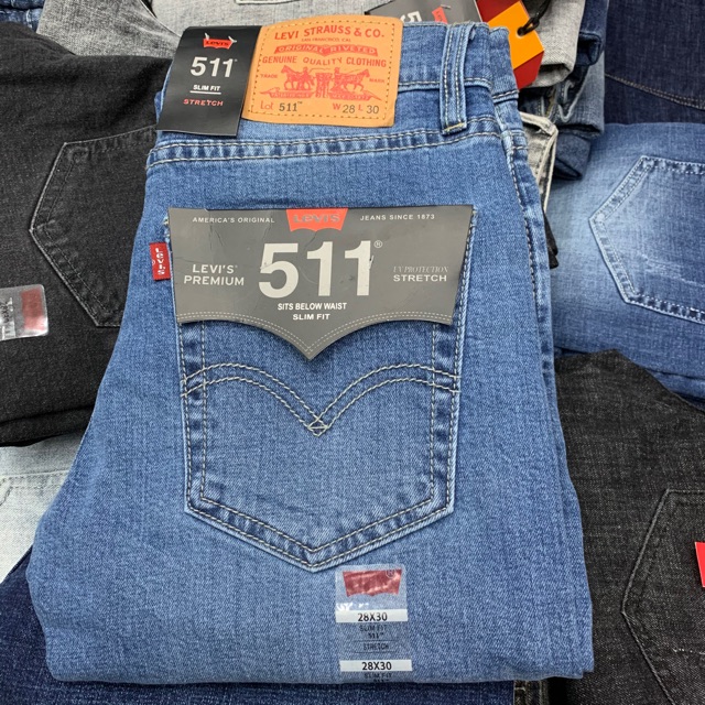 Quần jeans levis 511 dáng vừa