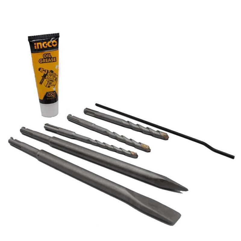 1500W Máy Khoan Đục Bê Tông INGCO RH150028 | Đầu gài SDS, khoan tối đa bê tông 32mm