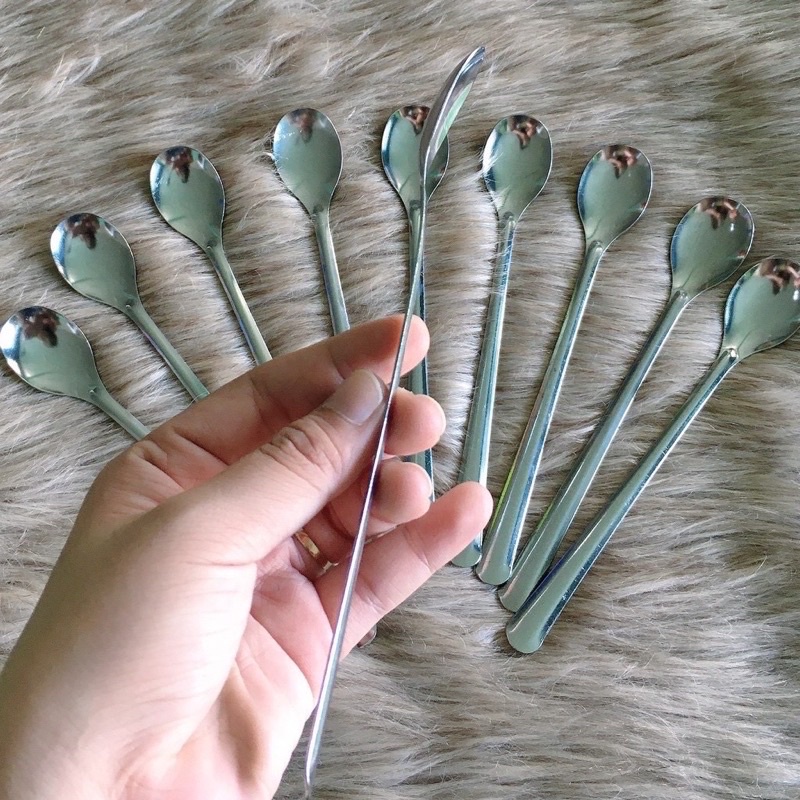 10 Muỗng coffe inox - thìa sinh tố inox ( chất dày, bền đẹp )