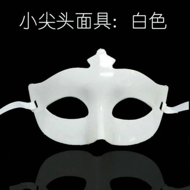 Mặt nạ hóa trang Halloween đen trắng nửa mặt nam nữ