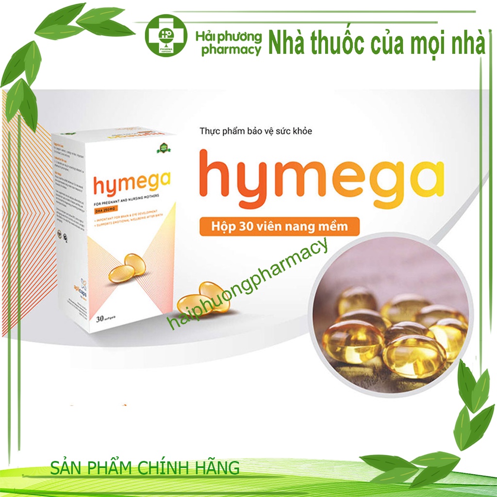 [ CHÍNH HÃNG ] DHA siêu tinh khiết cho mẹ bầu Hymega hộp 30 viên