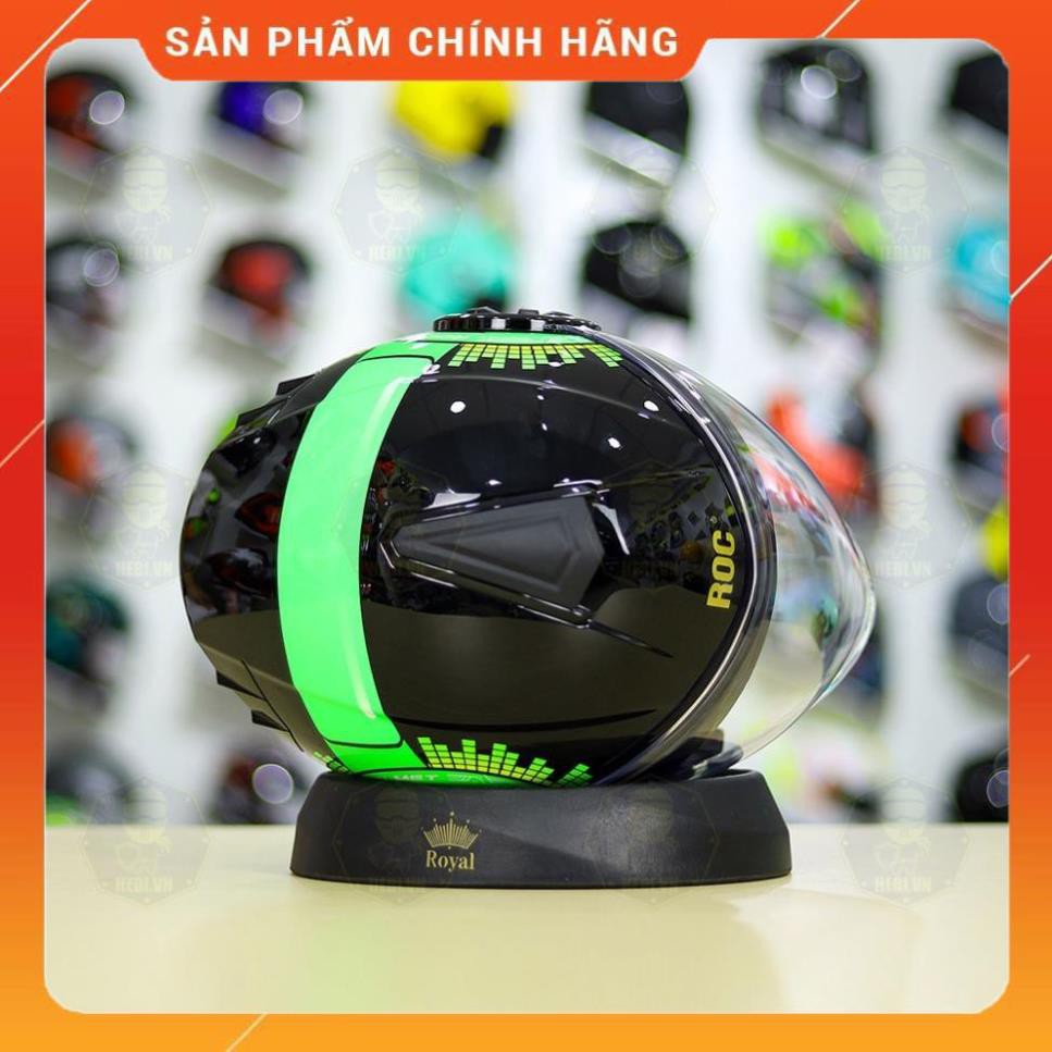 Nón 3/4 ROC 06 V3 HP Đen Xanh Form Yohe 851 Nhỏ Gọn Cá Tính - FREE SHIP