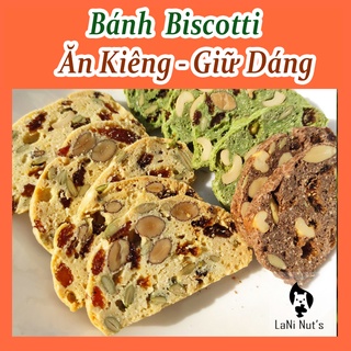 Bánh Ăn Kiêng Biscotti 500g - Biscotti Mix 3 Vị - Vani, Chocolate, Match