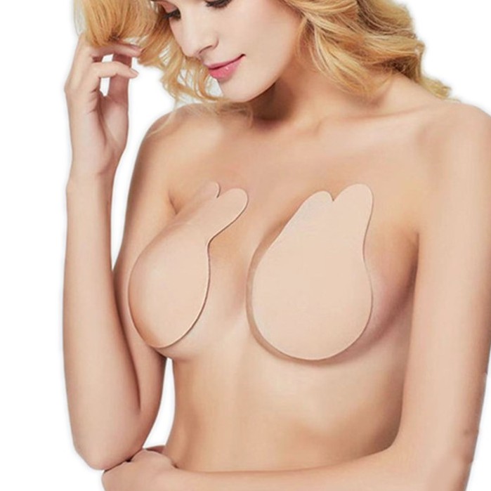 2 Miếng Dán Nâng Ngực Silicon Chống Xệ Hình Tai Thỏ Playboy PK012