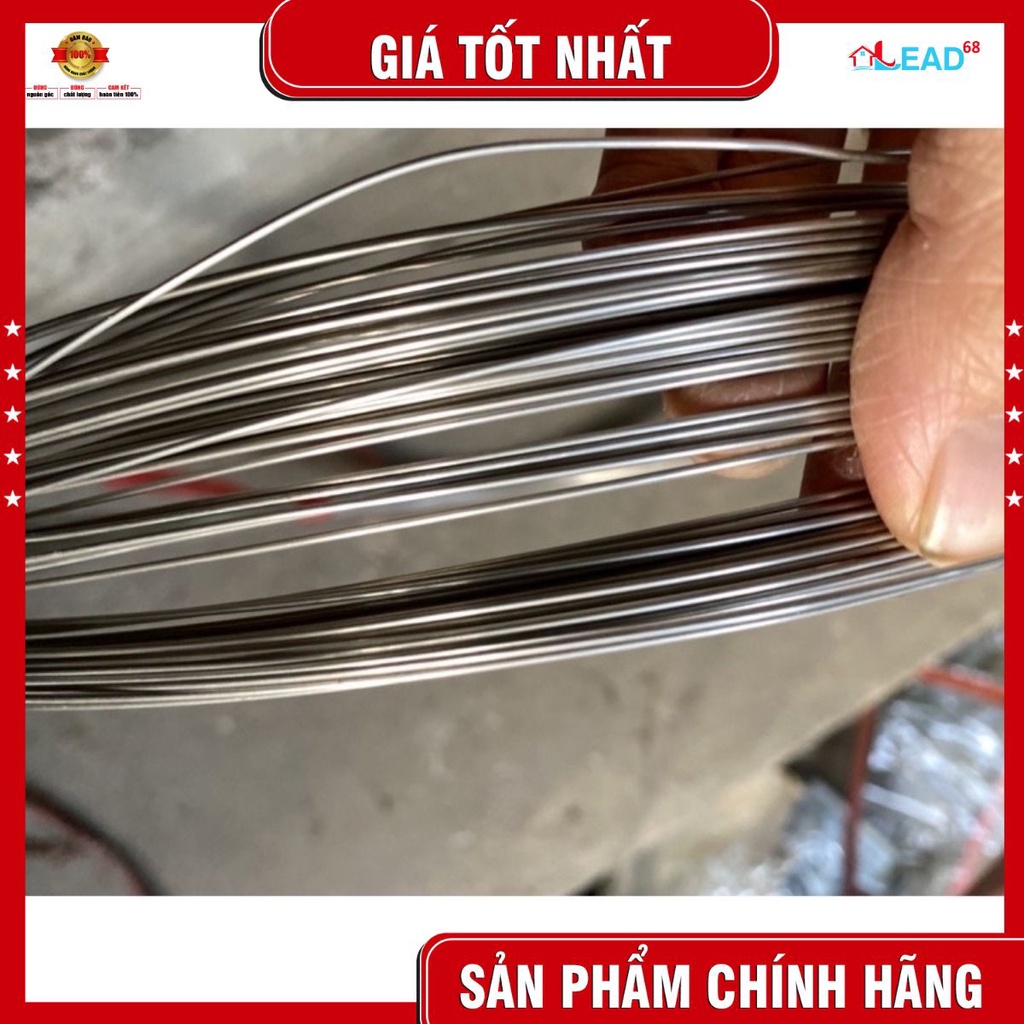 10m dây thép inox 304 không rỉ 1li,2li sáng bóng ,dễ dàng uốn