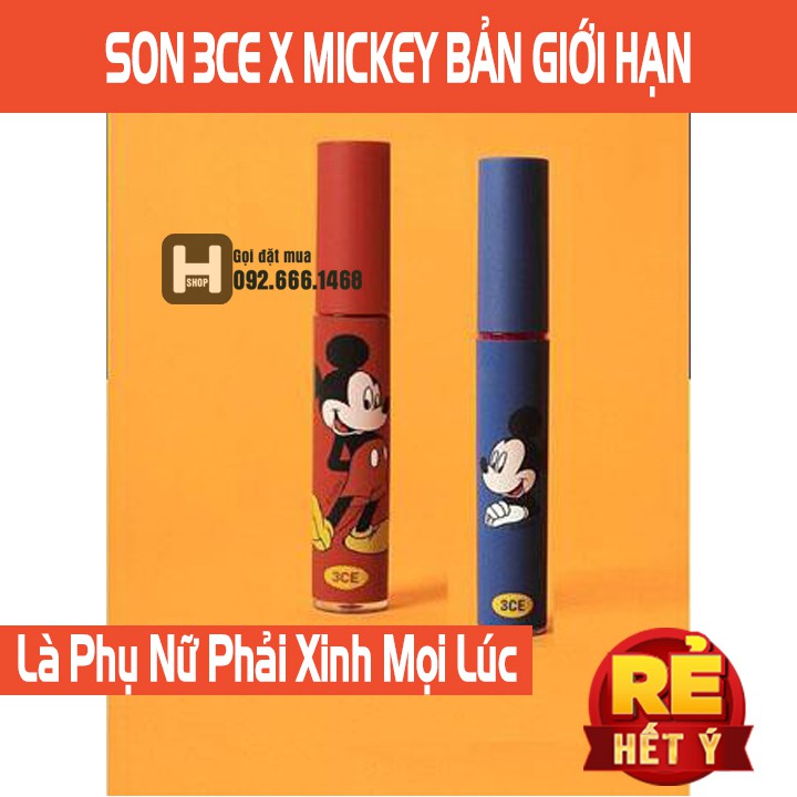 GIÁ CHẤT] SON 3CE PHIÊN BẢN DISNEY MICKEY MỚI NHẤT