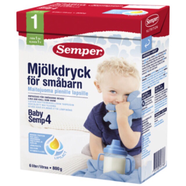 Sữa bột Semper Thụy Điển 800g từ số 1-4 ✈️