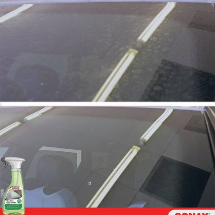 Chai xịt vệ sinh làm sạch và trong kính, dùng cho xe ô tô và các bề mặt kính. Thương hiệu Sonax 338241, dung tích 500 ml