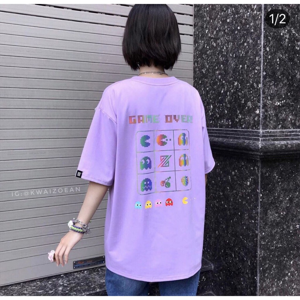 Áo Thun Game Over 🍒🍒🍒 Áo Thun Nam Nữ Unisex (Tặng Kèm 1 Gương Mini Siêu Xinh)