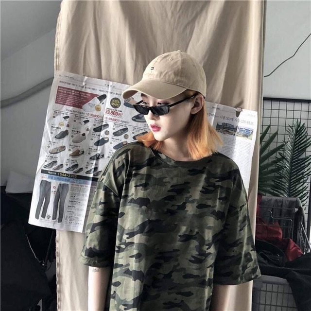 CAMO TEE - ÁO THUN LÍNH UNISEX ( hình thật )