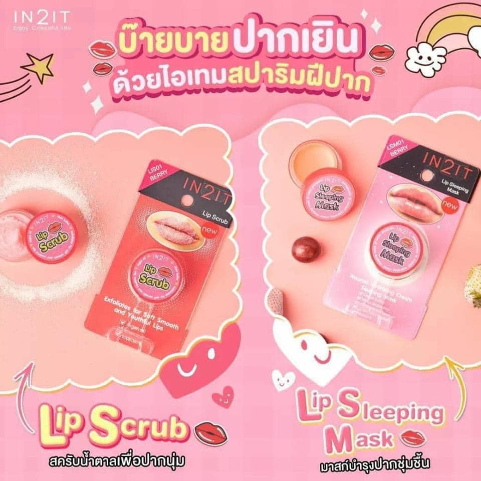 TẨY TẾ BÀO CHẾT CHO MÔI IN2IT LIP SCRUB THÁI LAN CHÍNH HÃNG - 6812