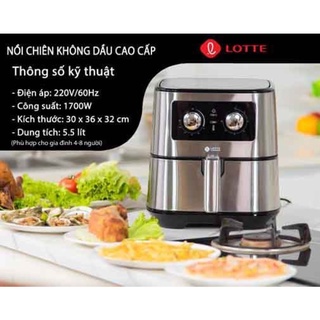 💥🔥Nồi chiên không dầu Lotte 5,5l ,nồi chiên không dầu Lotte chính hãng hàn quốc 💥💫