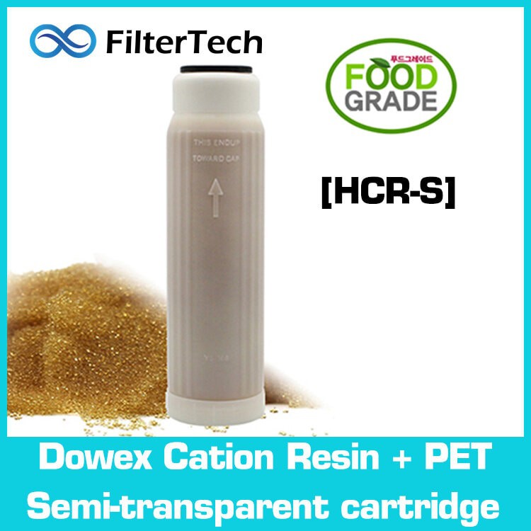 Dowex - Lọc bán trong suốt Ion Exchange Resin Cation (Cấp thực phẩm) 250mm - Làm mềm nước