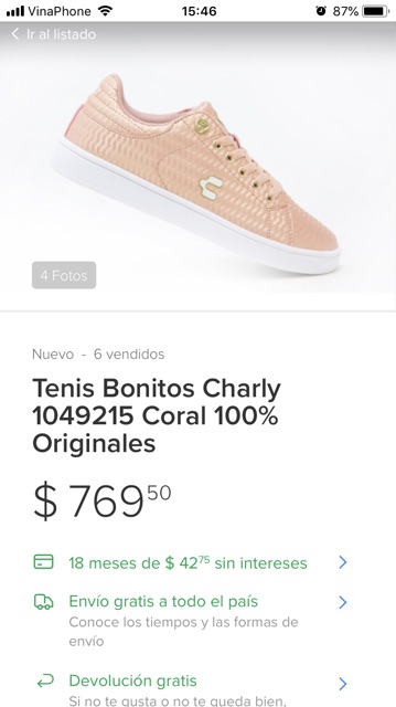 Giày Tenis Bonitos Charly Chính Hãng Mexico
