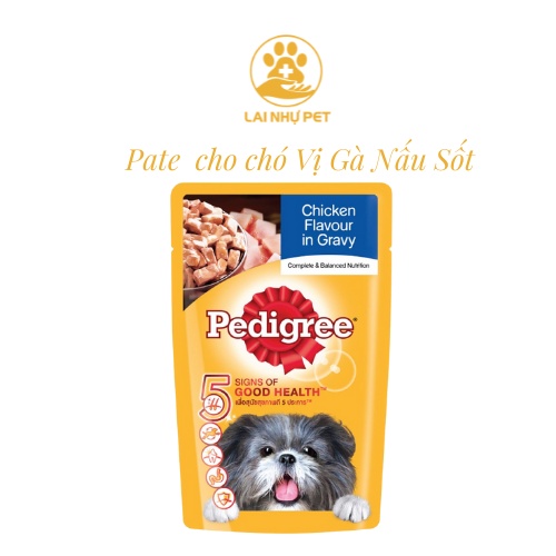 Pate chó pedigree dạng sốt nhuyễn cho chó lớn , chó con -LAI NHỰ PET