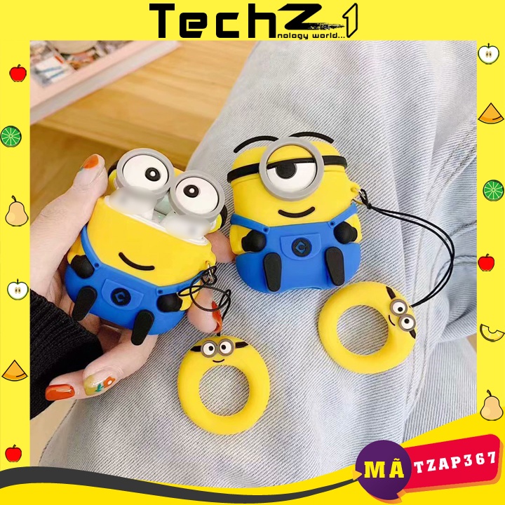 Case Airpods 1/2/3/Pro hình Minion, Ốp Airpods ngộ nghĩnh - Mã TZAP367