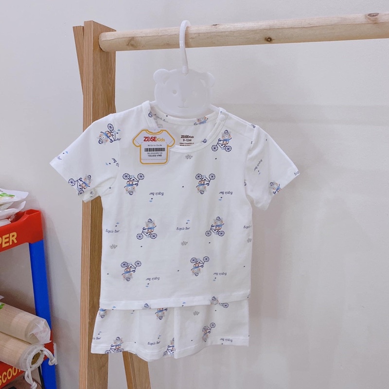 Bộ cộc tay cài vai bé trai/gái Zose Kids (Sz 9-24m) (SP-40315)