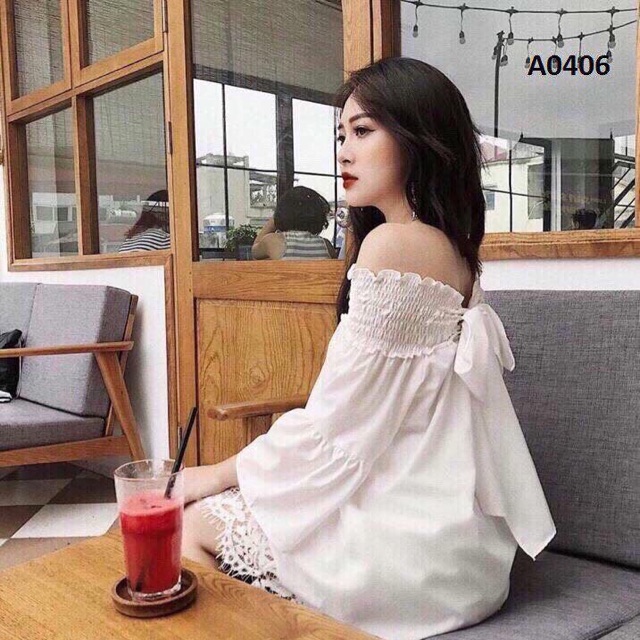 Áo buộc nơ sau