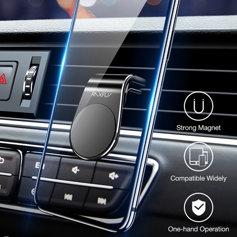 Giá đỡ điện thoại hít nam châm gắn cửa sổ thông khí xe hơi cho điện thoại cỡ 4-7inch | BigBuy360 - bigbuy360.vn