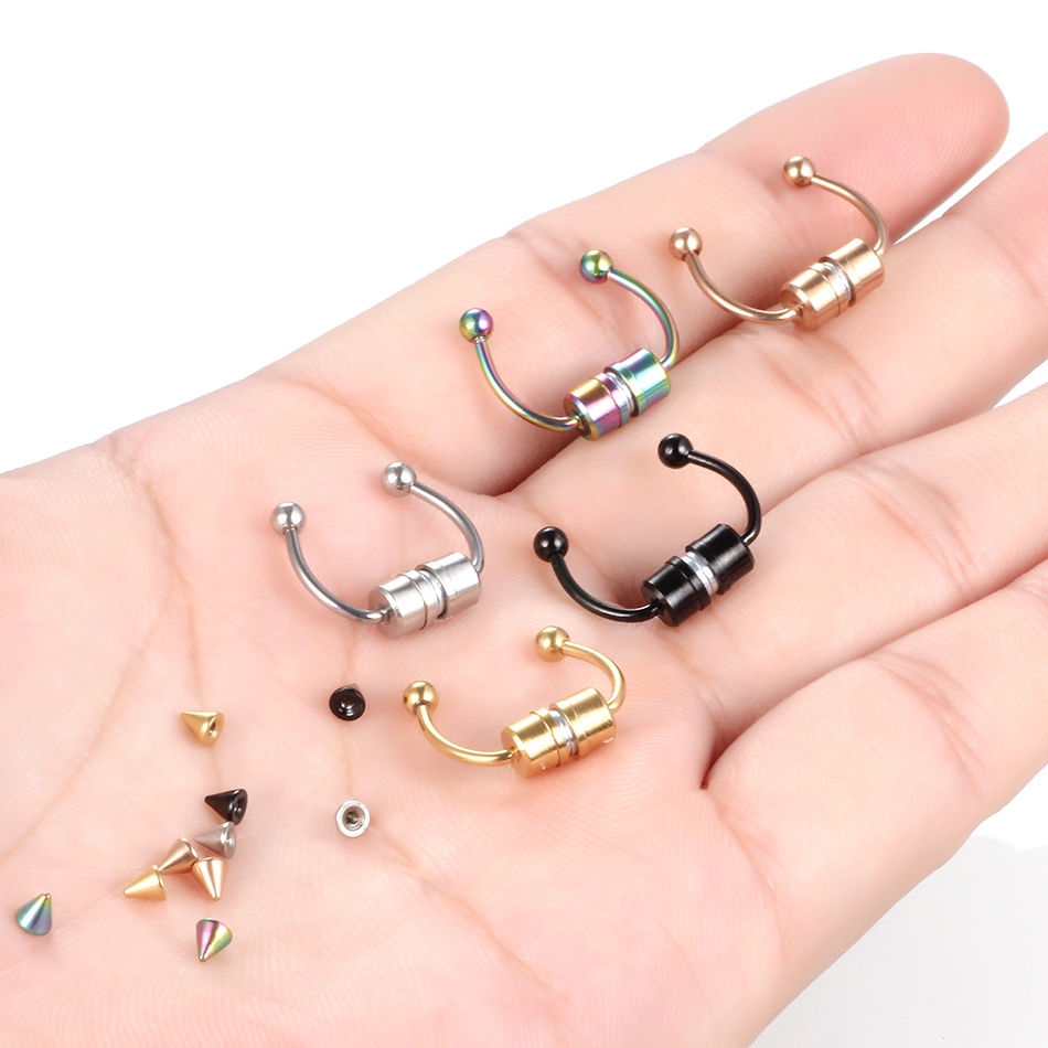 1 Khuyên Mũi Thép Không Gỉ Xỏ Lỗ Thời Trang Cá Tính
