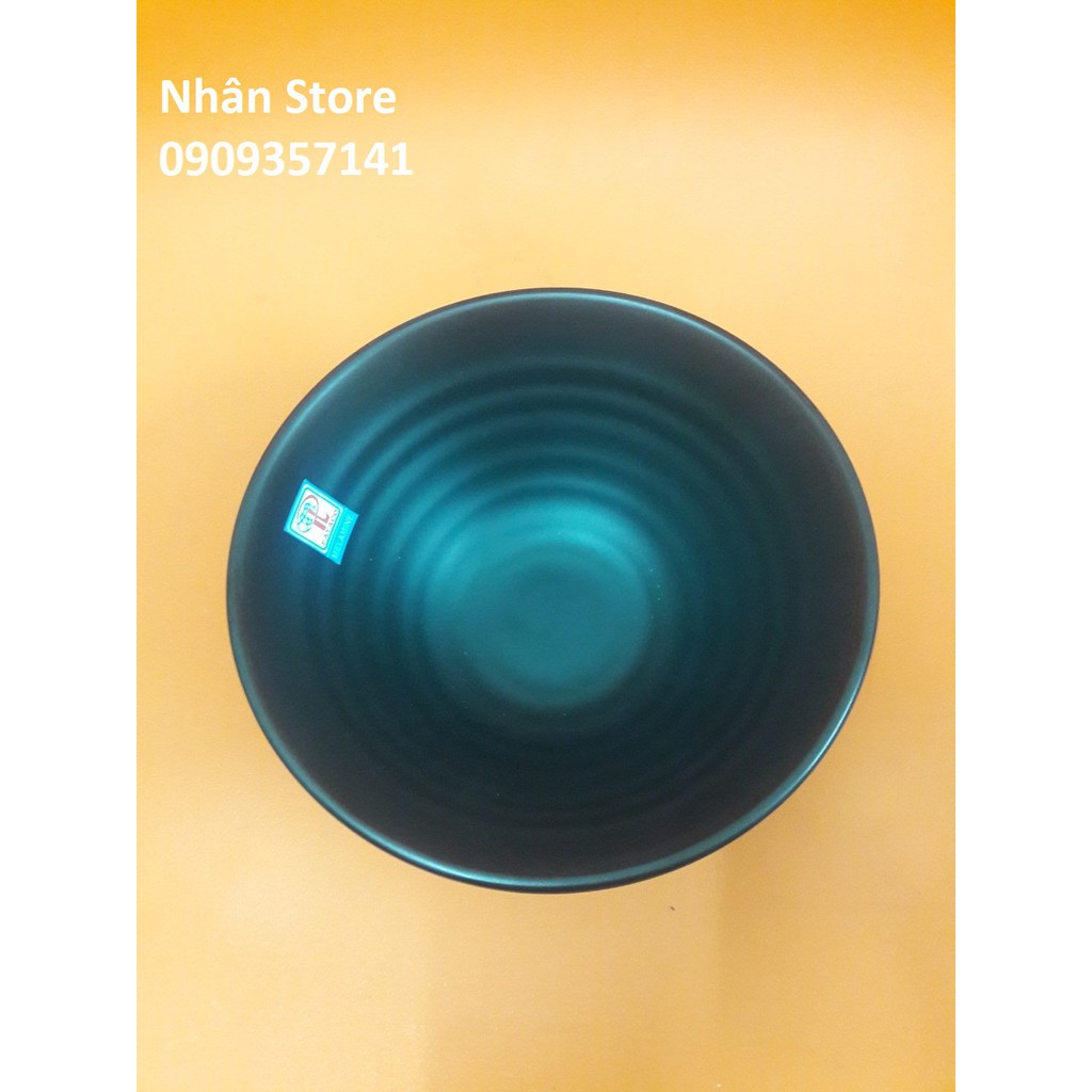 Combo 10 Tô nhỏ bán mì bún phở nhựa Melamine size 16cm Nhám đen Ms Tô X17N (Ảnh thật)