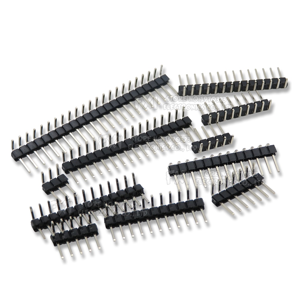 Set 10 Đầu Nối Dây Điện Một Hàng 1X / 2 / 3 / 4 / 5 / 6 / 8 / 10 / 40 PIN 2.54MM 3p / 4p / 6p / 8p / 20p / 40p