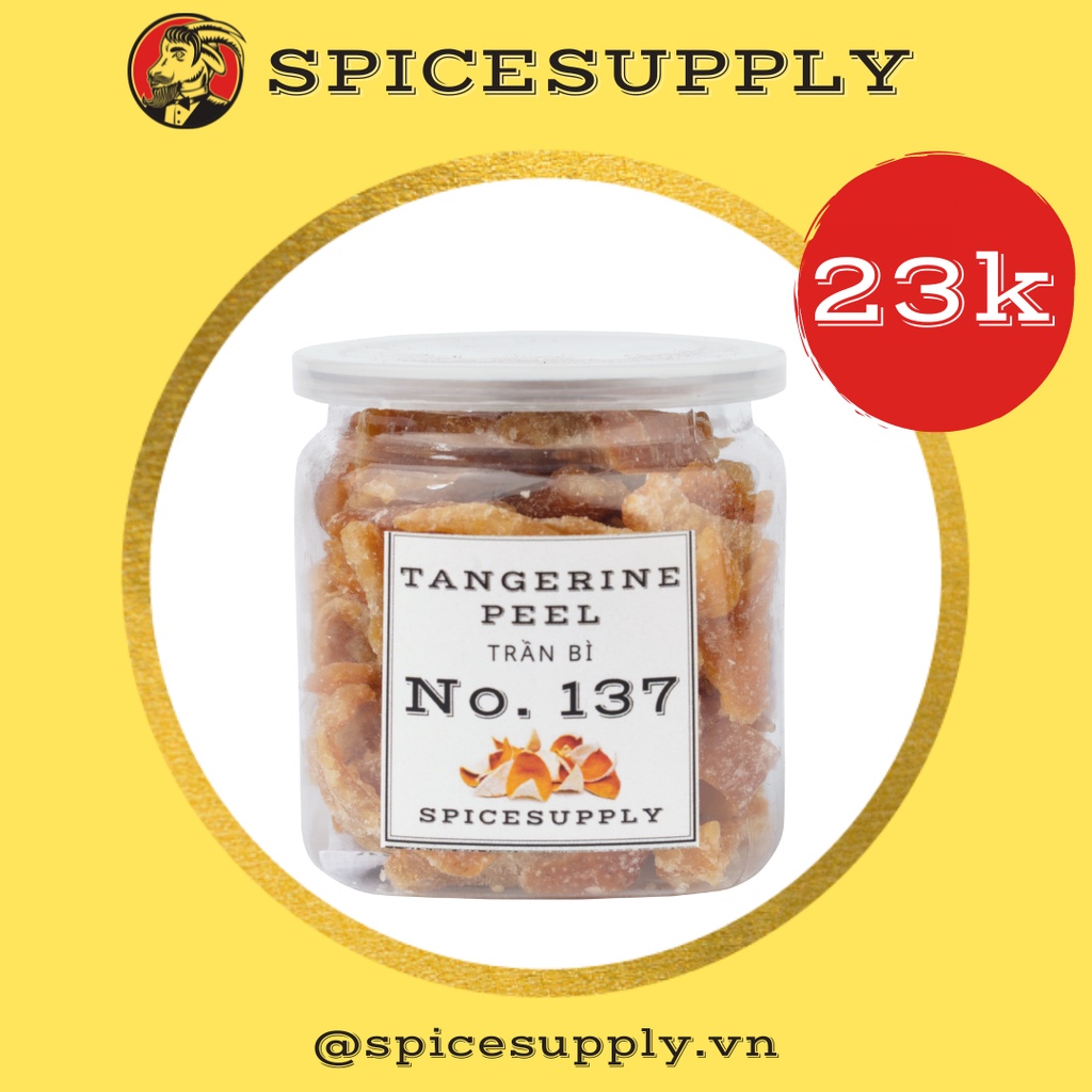 Tangerine Peel - Trần bì sấy cam thảo, thơm ngon, ngọt vừa Hũ 70g