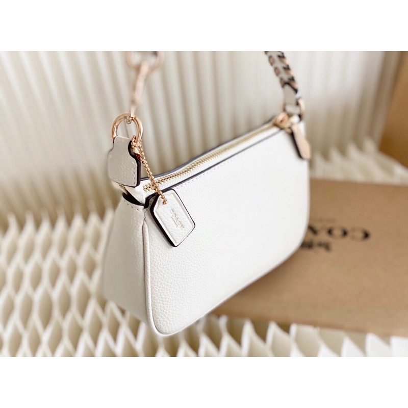 Túi kẹp nách thời trang cho nữ thương hiệu Coach da thật cao cấp