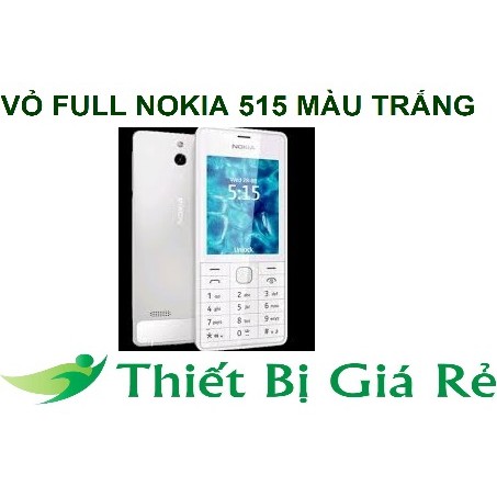 VỎ FULL NOKIA 515 MÀU TRẮNG