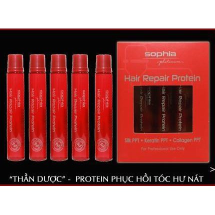 Combo 3 lọ siêu phục hồi tóc Hair Repair Protein Sophia Platinum 13mlx3