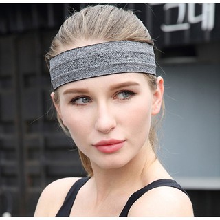 Băng đô thể thao đeo trán headband cotton chặn thấm mồ hôi chống trượt lulu bản 5cm