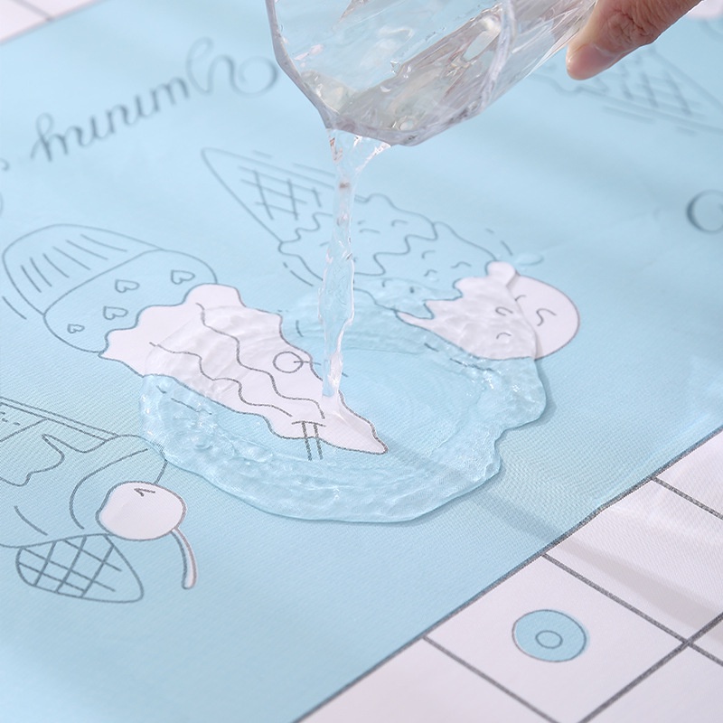 Khăn Trải Bàn Kẻ Caro Nhựa PVC Chống Thấm Nước Khăn Phông Nền Chụp Ảnh RIEM